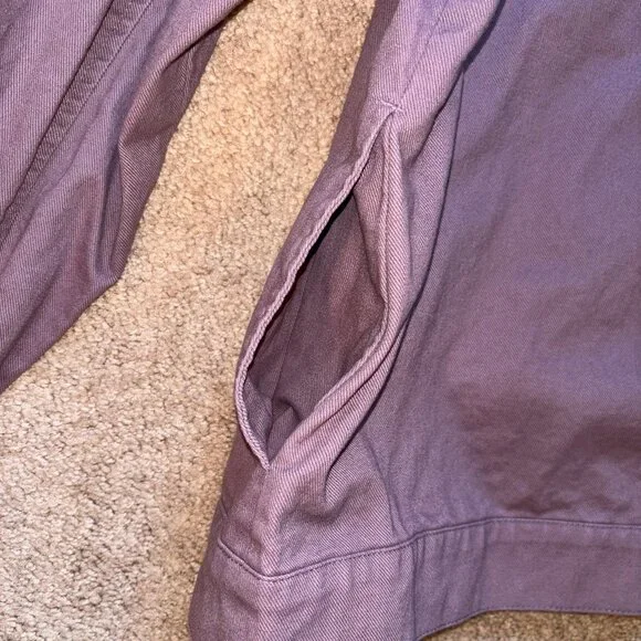 Christopher & Banks Dusty Purple Plum Heavy Cotton Barn Coat XL - Picture 6 of 11